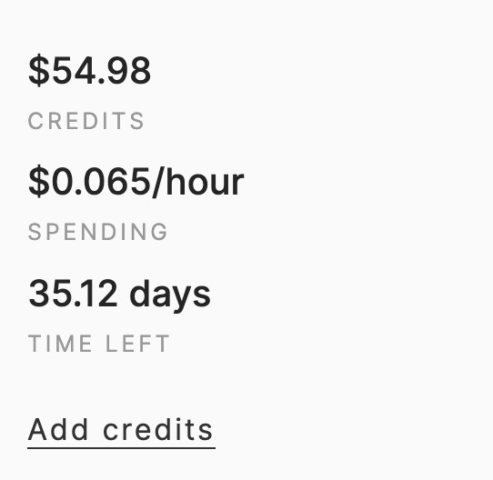 Elestio credits system