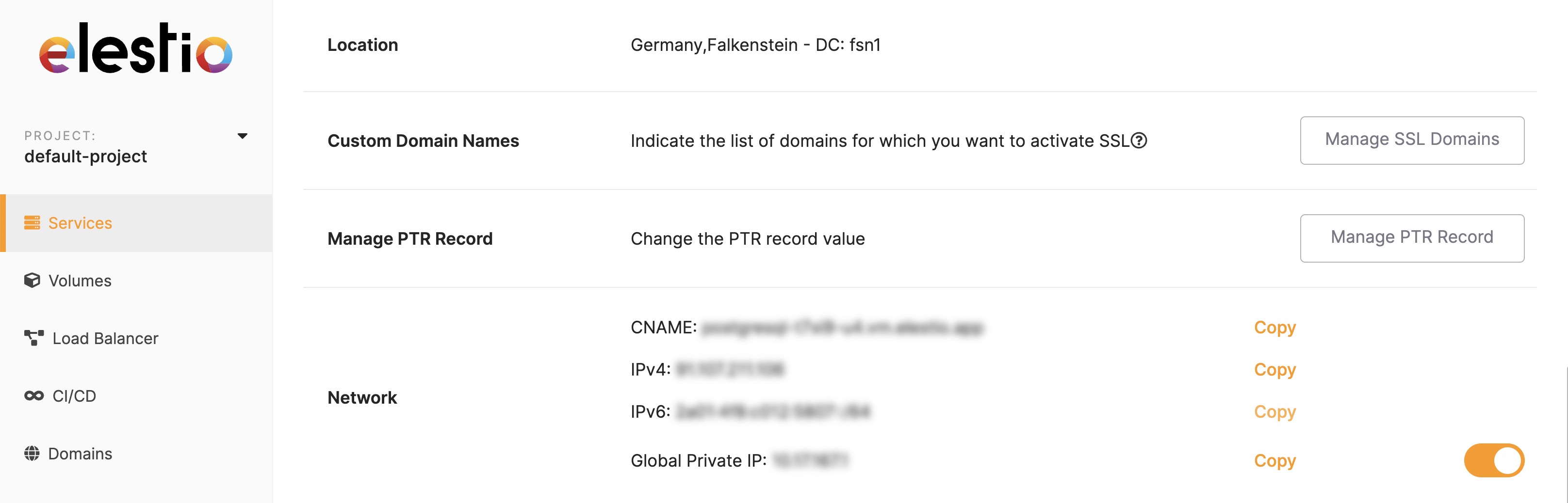 Networking configuration of Superset instance on Elestio