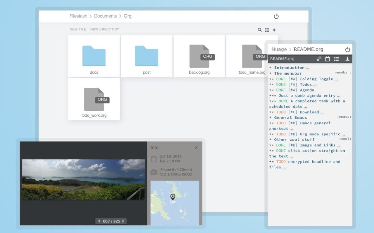 Filestash dashboard screenshot