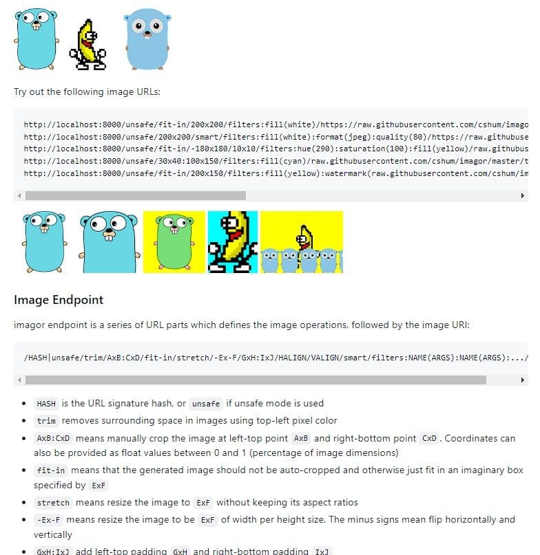 Imagor dashboard screenshot