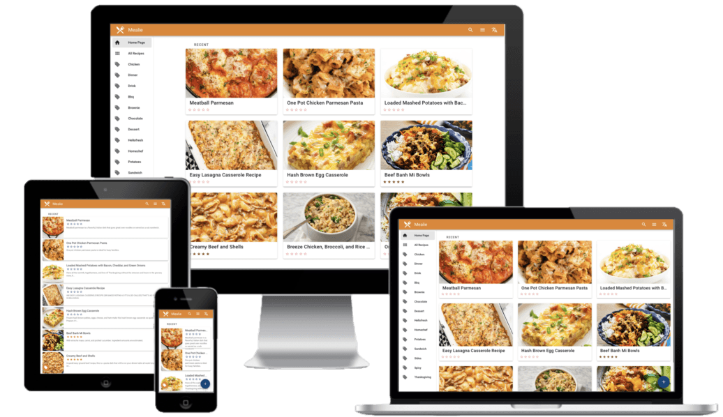 Mealie software screenshot