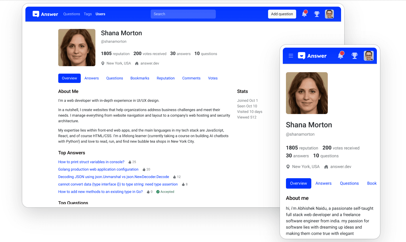 Apache Answer dashboard