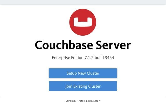 Couchbase dashboard screenshot