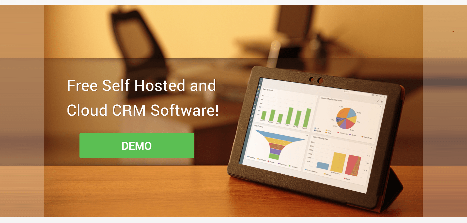 EspoCRM dashboard screenshot