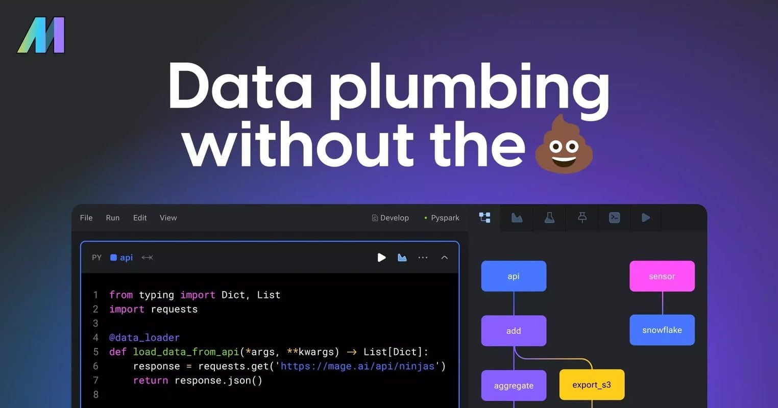 Mage AI dashboard screenshot