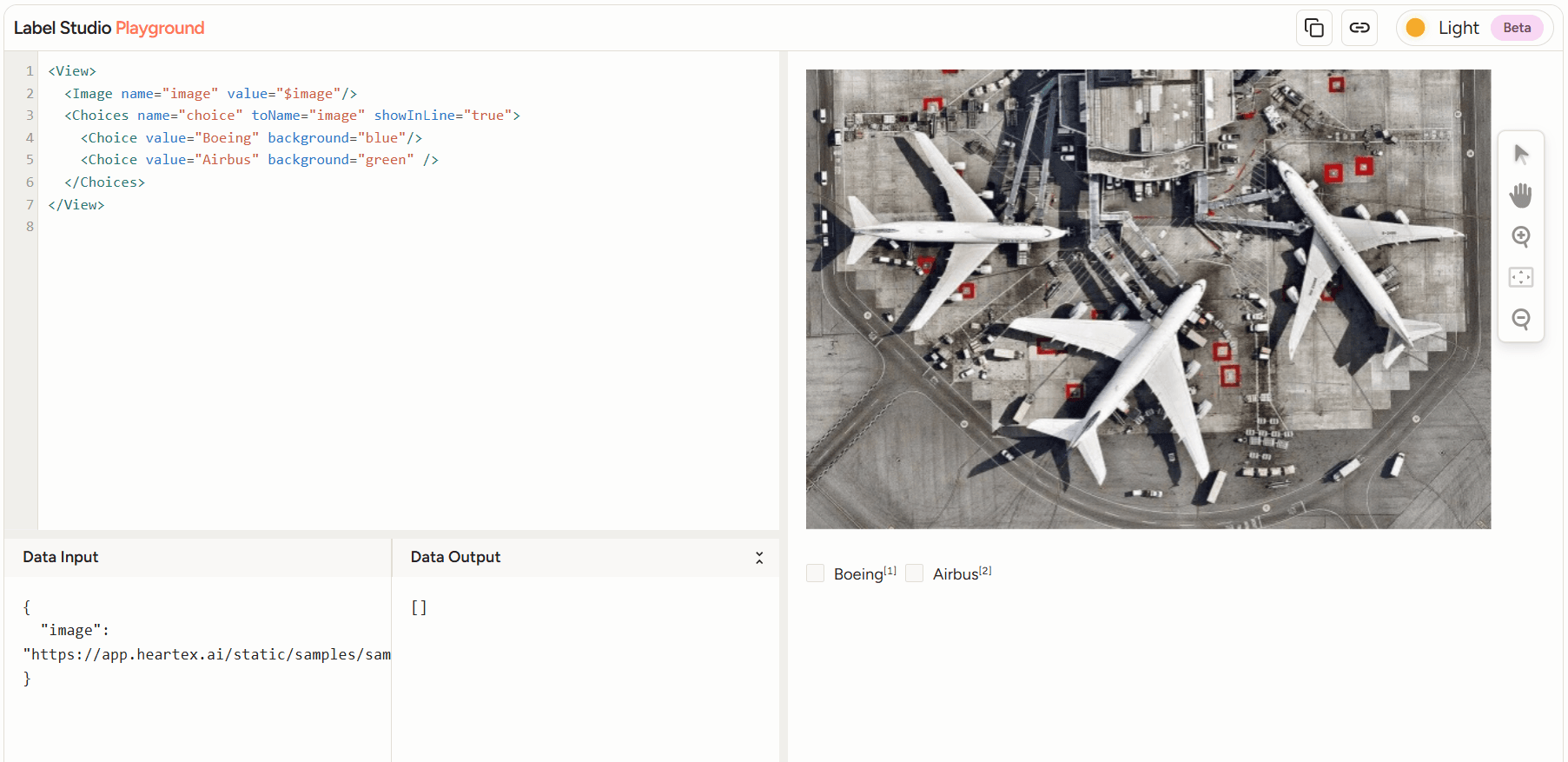 LabelStudio dashboard screenshot