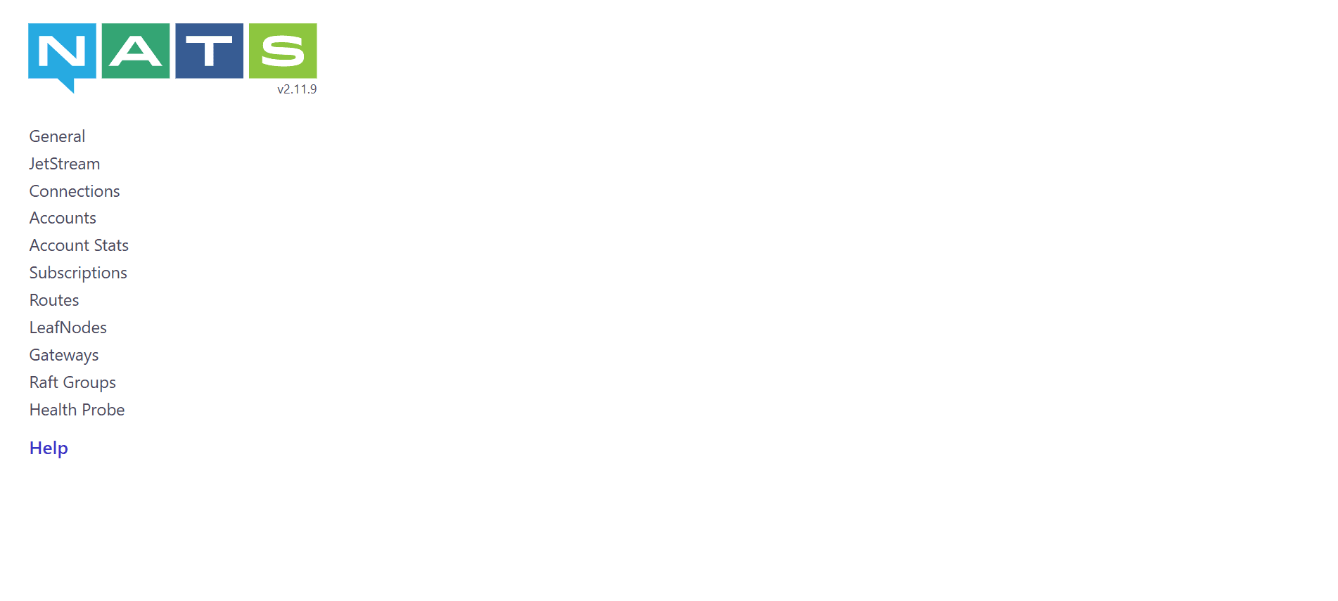 Nats dashboard screenshot