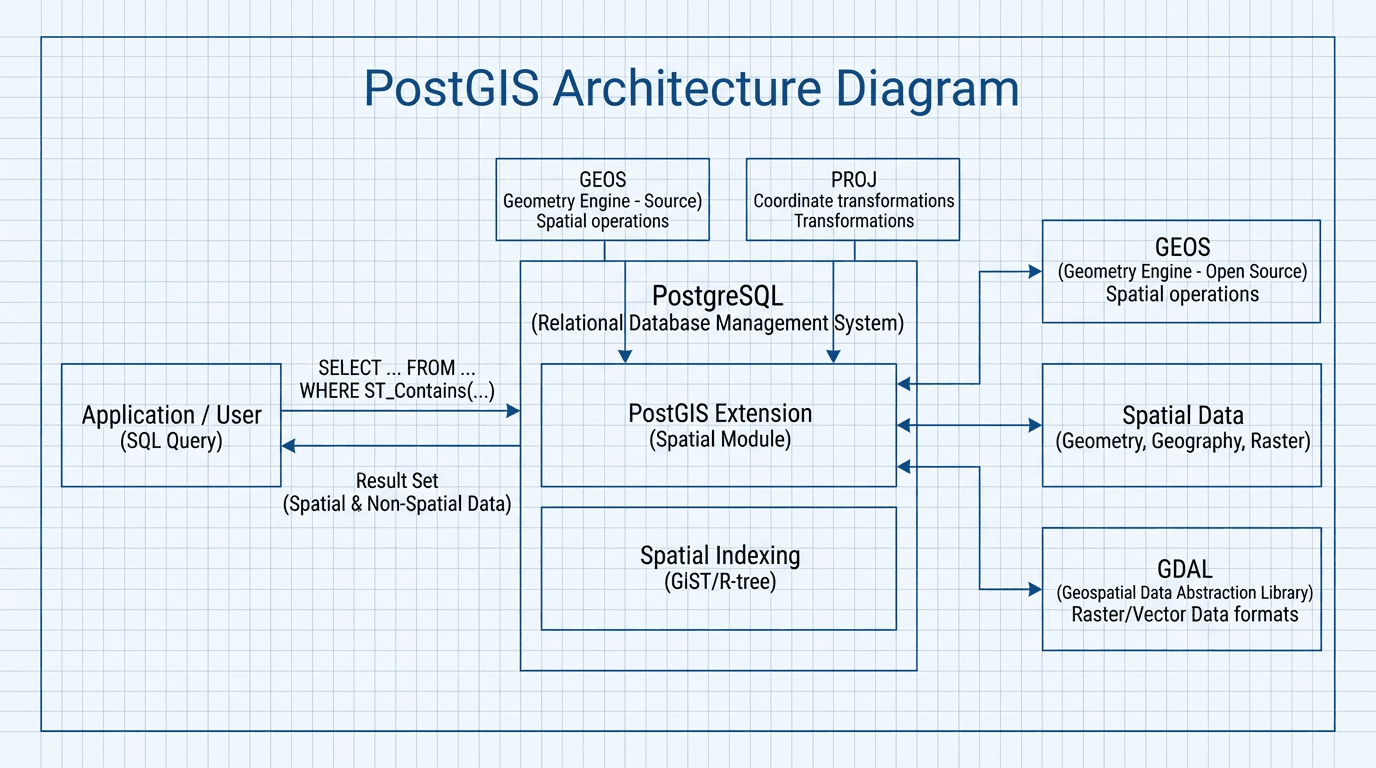 postGis software screenshot