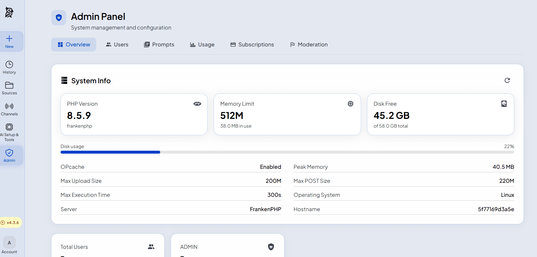 Synaplan software screenshot