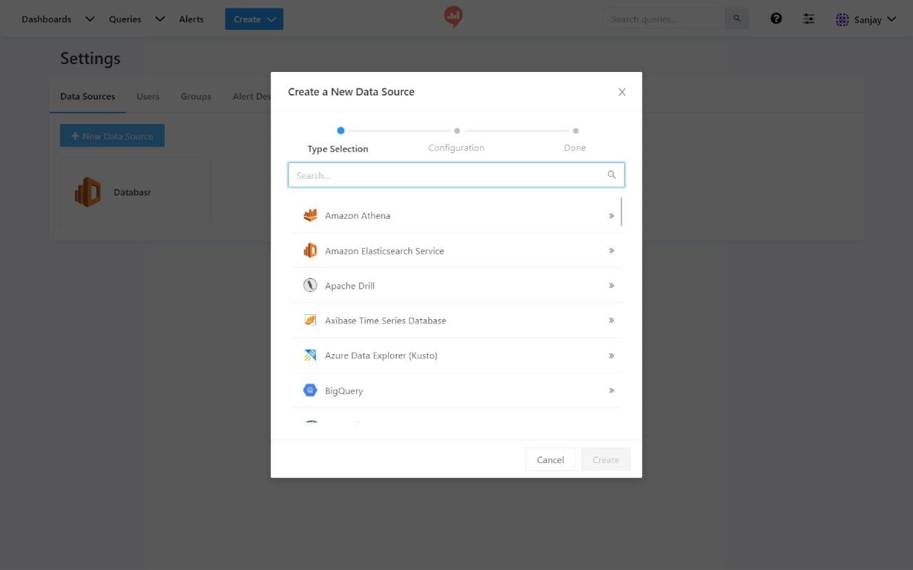 Redash dashboard screenshot