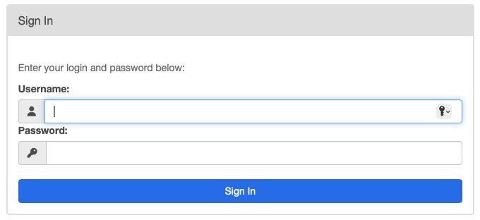 Airflow Sign In screen