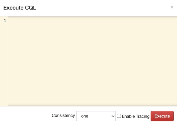 Cassandra execute screen