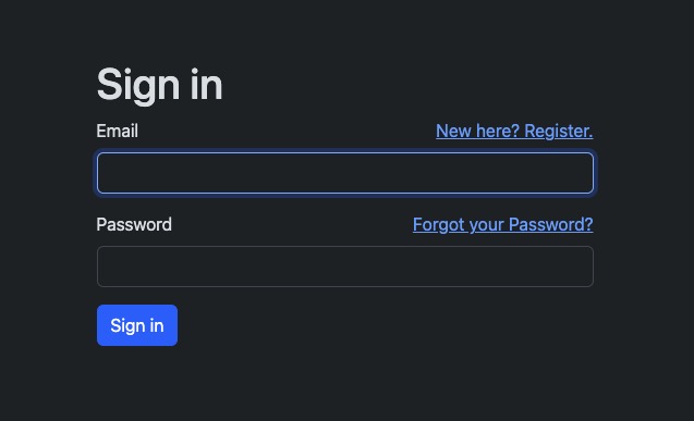 Docassemble login screen