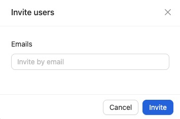 GoRules Invite User screen