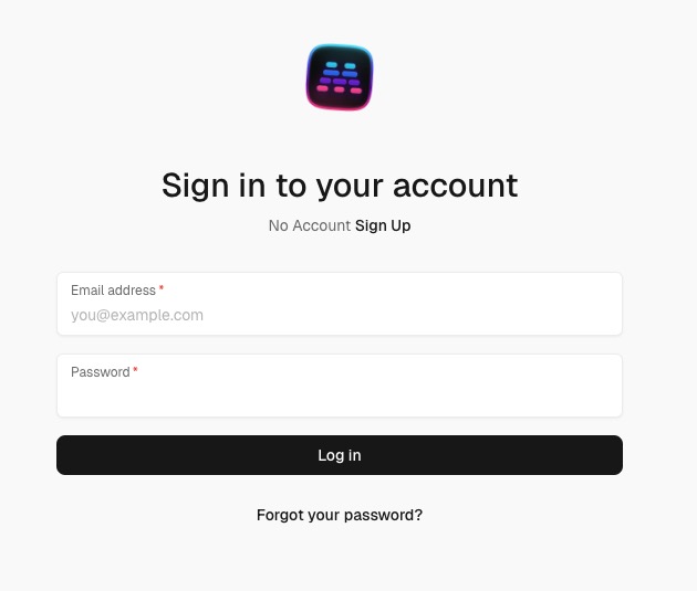 Maybe Creating account screen