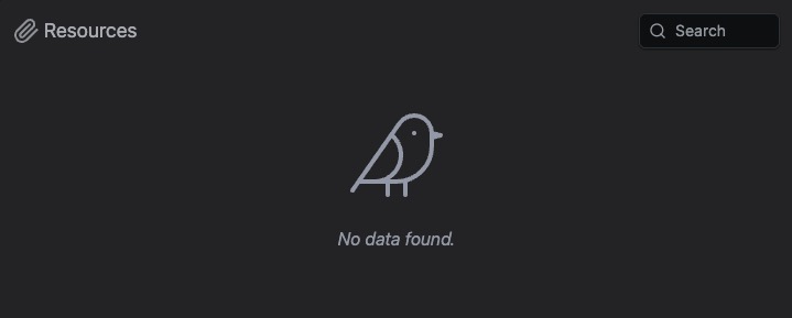 Memos Resources Screen