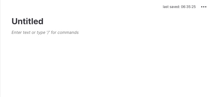 Peppermint Creating New Document screen