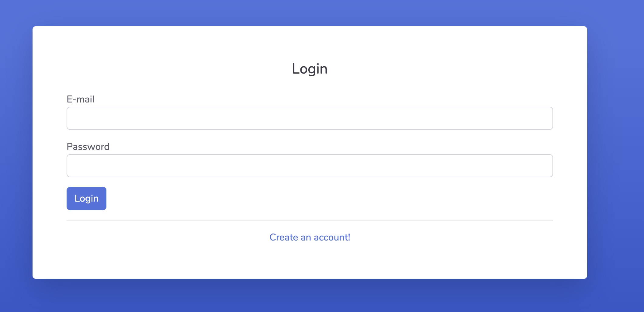 Saltcorn Login screen
