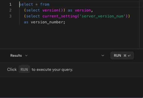 Supabase terminal screen