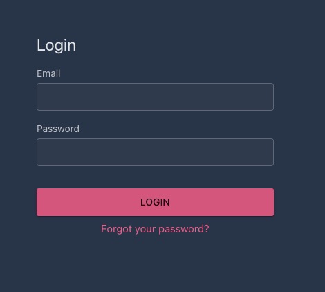 Tolgee login screen