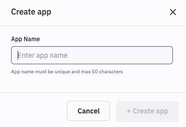 ToolJet creating app screen
