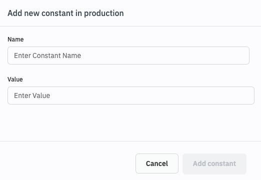 ToolJet adding new constant screen