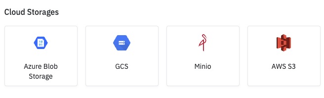 ToolJet cloud storage screen