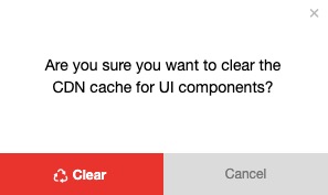 TotalJsFlow CDN Cache Clear screen