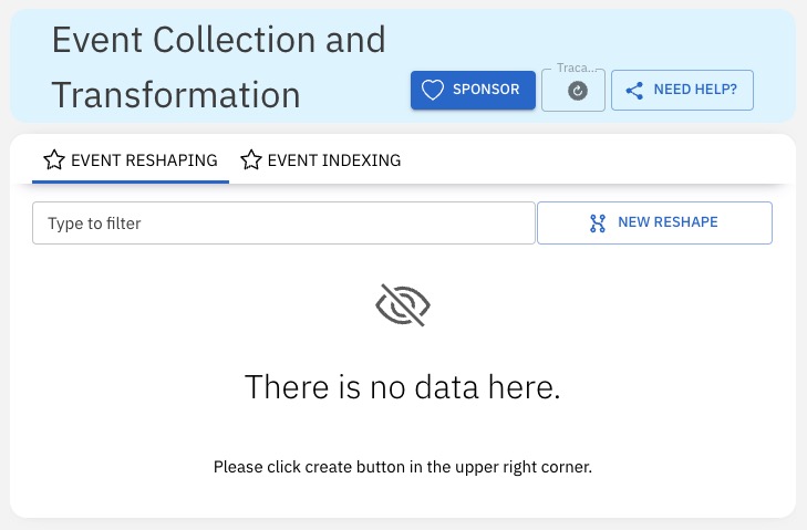 Tracardi collection screen