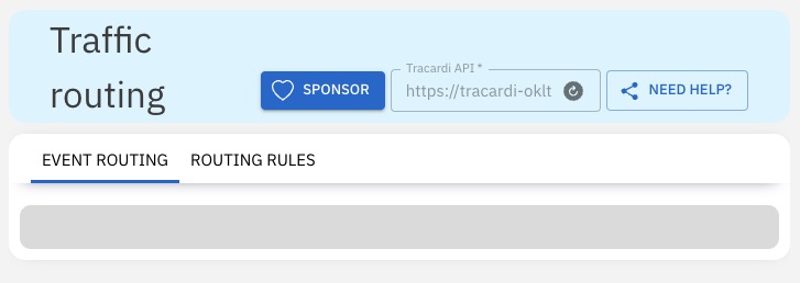 Tracardi traffic routing screen