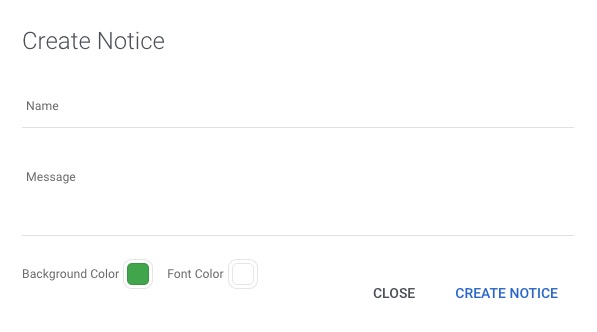 Trudesk Creating notice screen