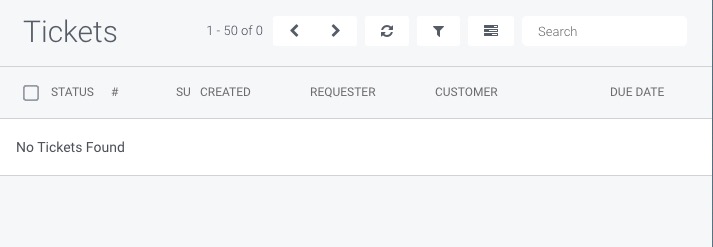 Trudesk Creating tickets screen