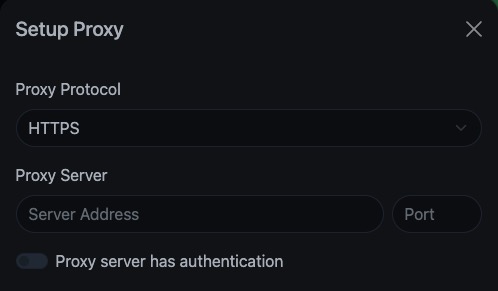 Uptime Kuma proxy screen