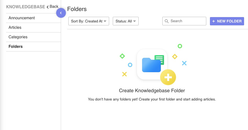 UVdesk Knowledgebase screen