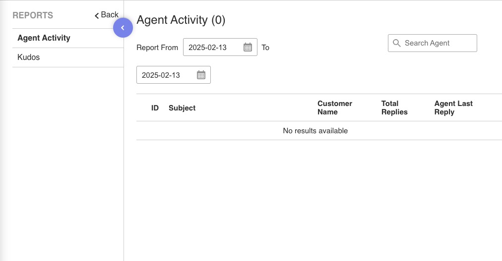 UVdesk Reports screen