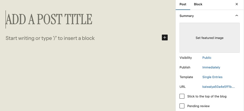 WooCommerce post screen
