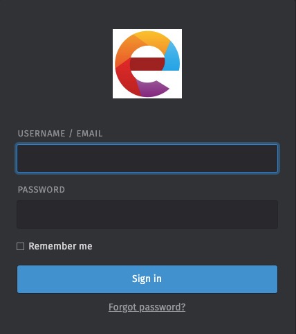 Zammad sign in screen