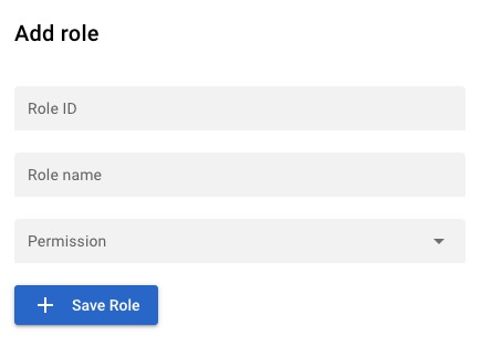 Zinc Search role screen